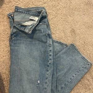 Old Navy Extra High Rise Sky High Straight Jeans